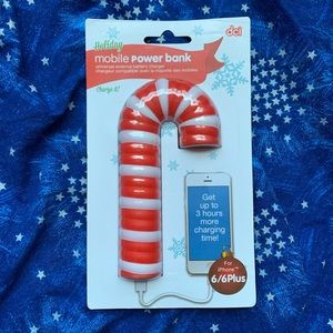Candy Cane Mobile Power Bank iPhone